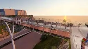 Foto 4 de Puente de Vidrio Curvo Templado: Innovación estructural en el Puente Bicentenario